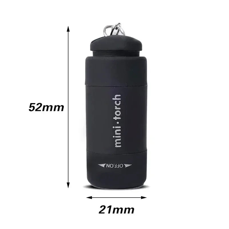 Led micro USB rechargeable keychain flashlight