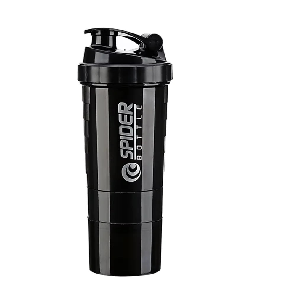 3 Layers Protein Shaker Bottle