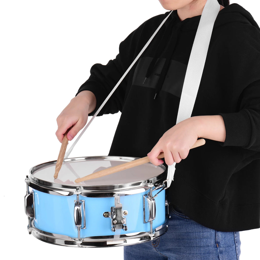 12inch Snare Drum Head with Drumsticks and Shoulder Strap