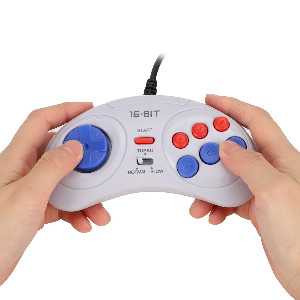 16Bit 9-Pin Mini Handheld Game Console Ergonomic Gaming Controller