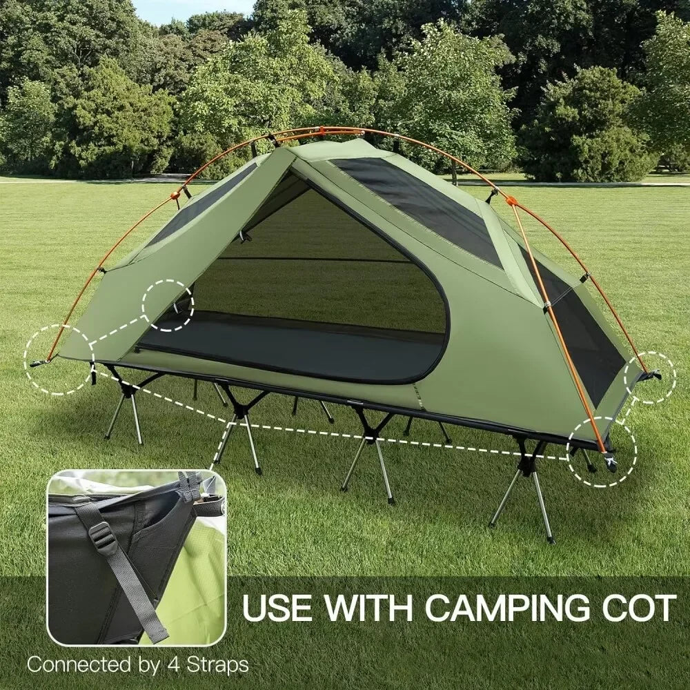 Night Cat Camping Cot Tent Waterproof 1-Person Off-Ground