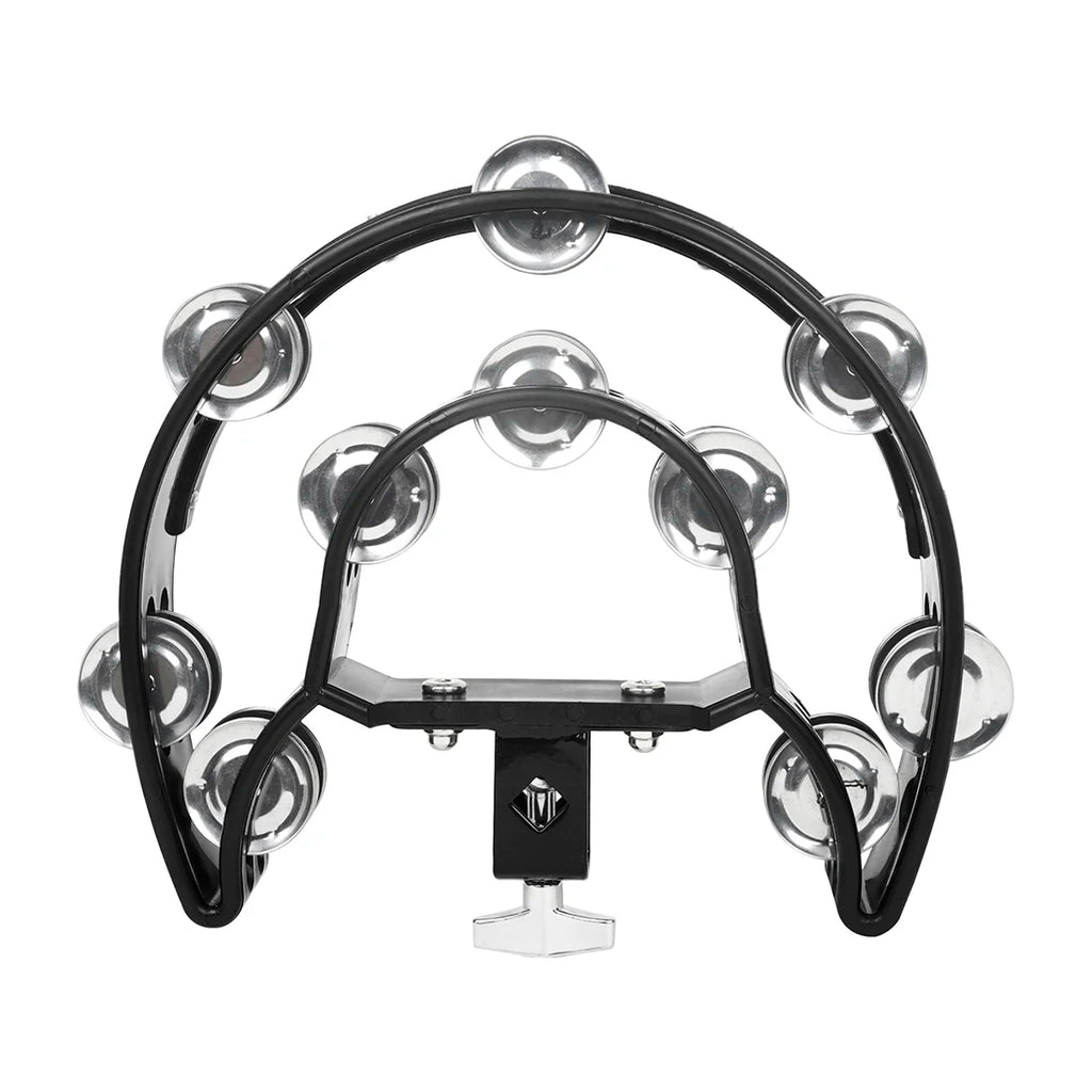Drum Circle Double Row Rattle Drum Rings Tambourine