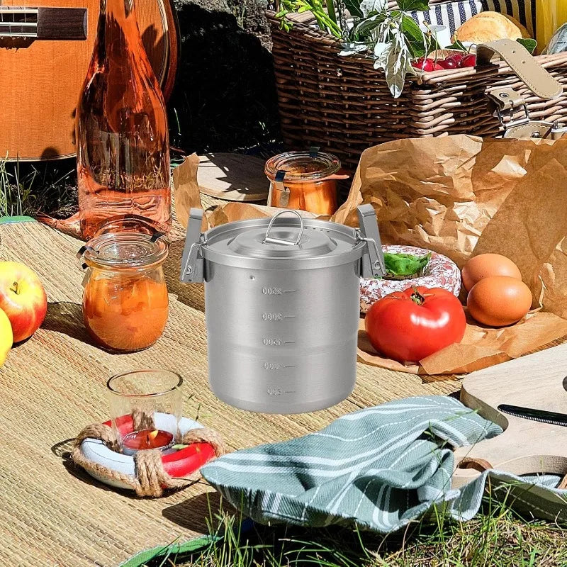 Camping Pot, 3L 304 Stainless Steel