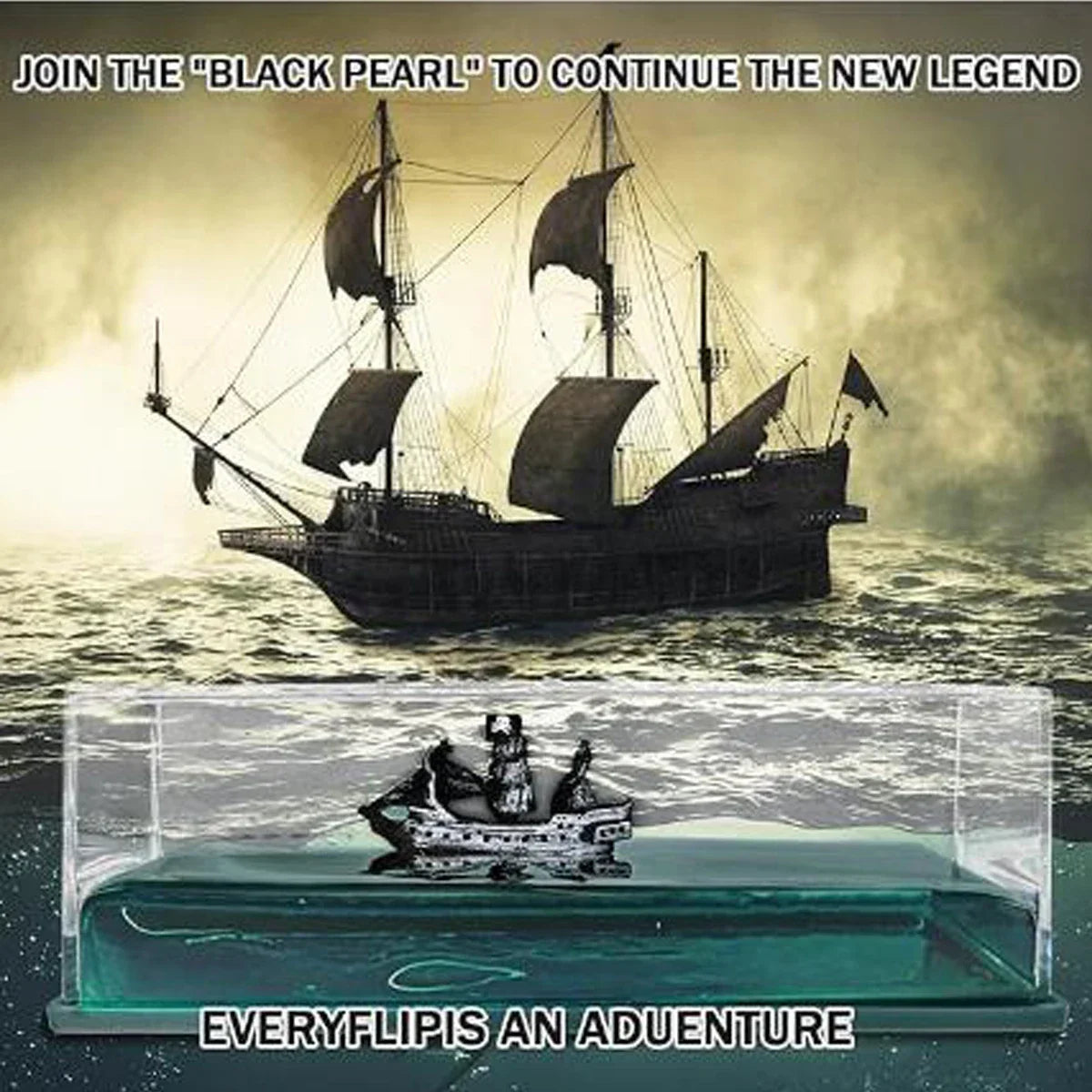 Creative Pirate ship Cruise Ship Fluid Drift Bottle Unsinkable Cruise Ship Toy