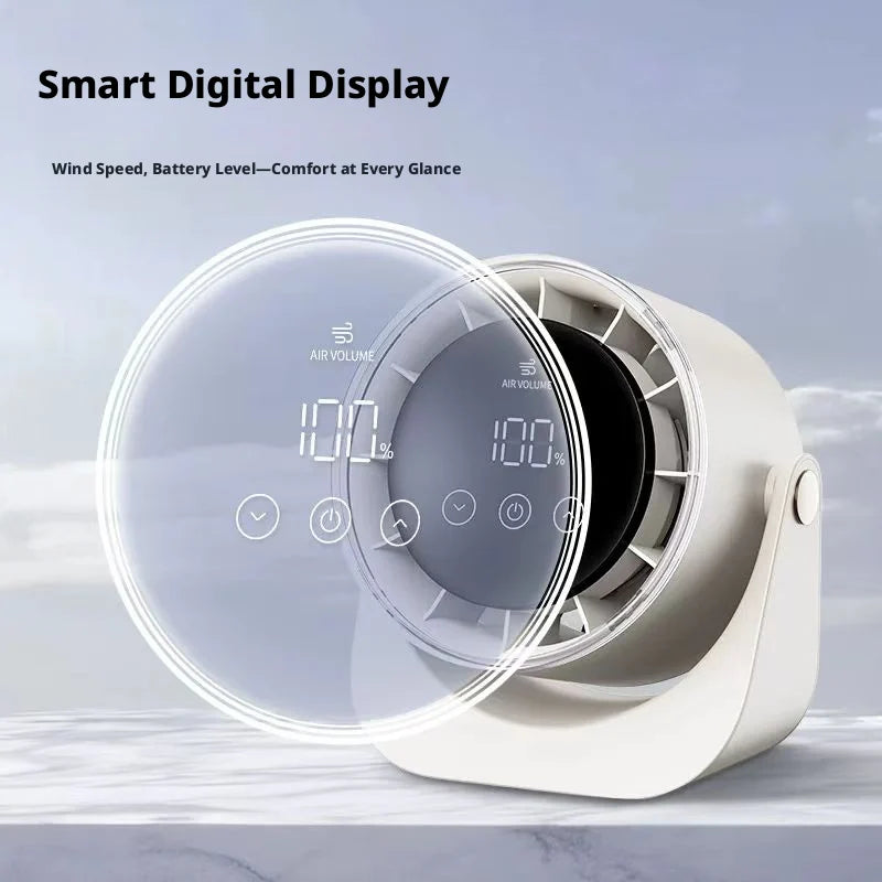 Desk Fan with Digital Display