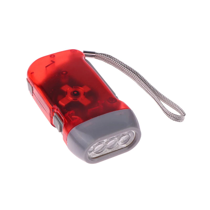 Hand Pressing Wind Up Mini Flashlight