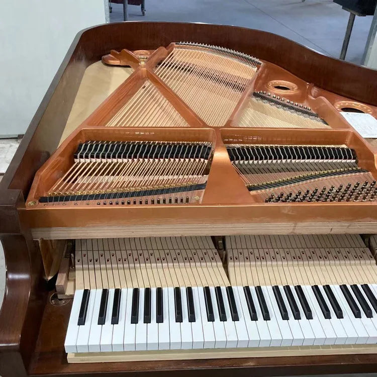 GP-160 Grand Piano 88-key Vintage Brown Carved Piano Spruce