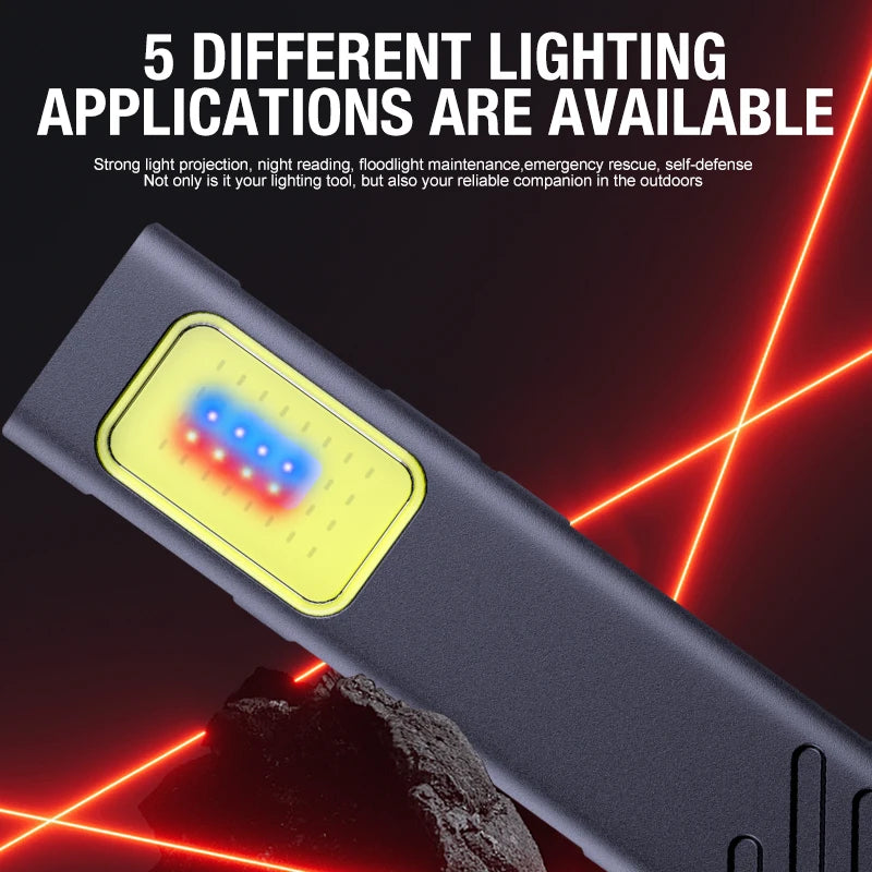 Security flashing mini Multi-use emergency EDC flashlight