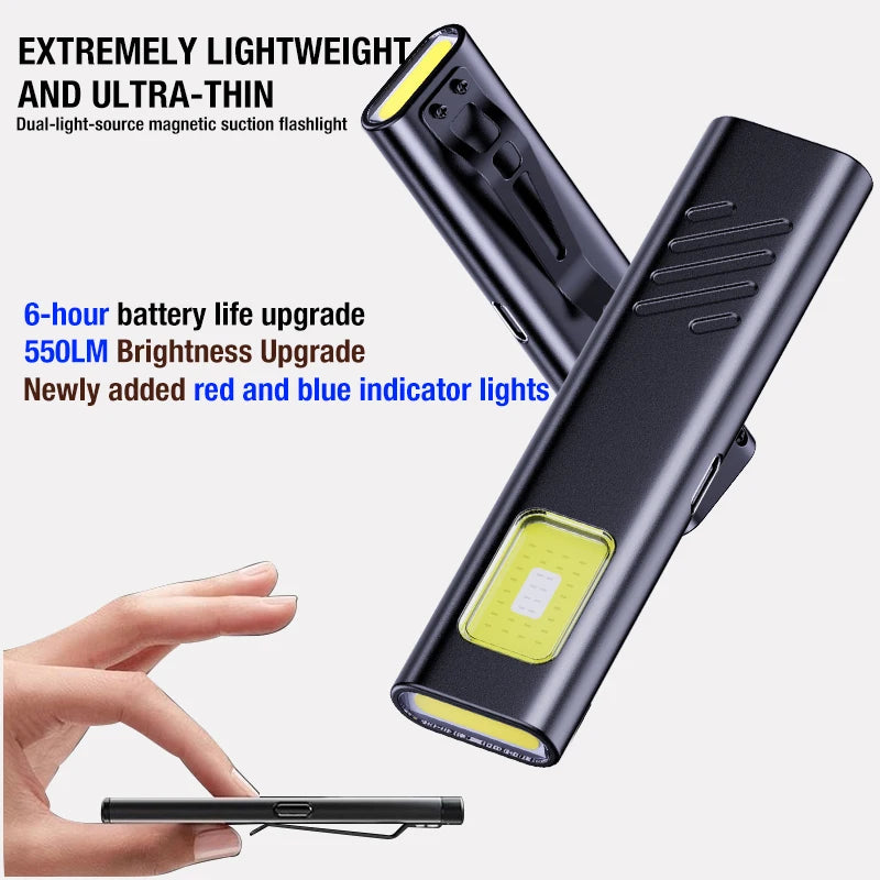 Security flashing mini Multi-use emergency EDC flashlight