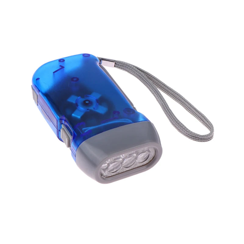 Hand Pressing Wind Up Mini Flashlight
