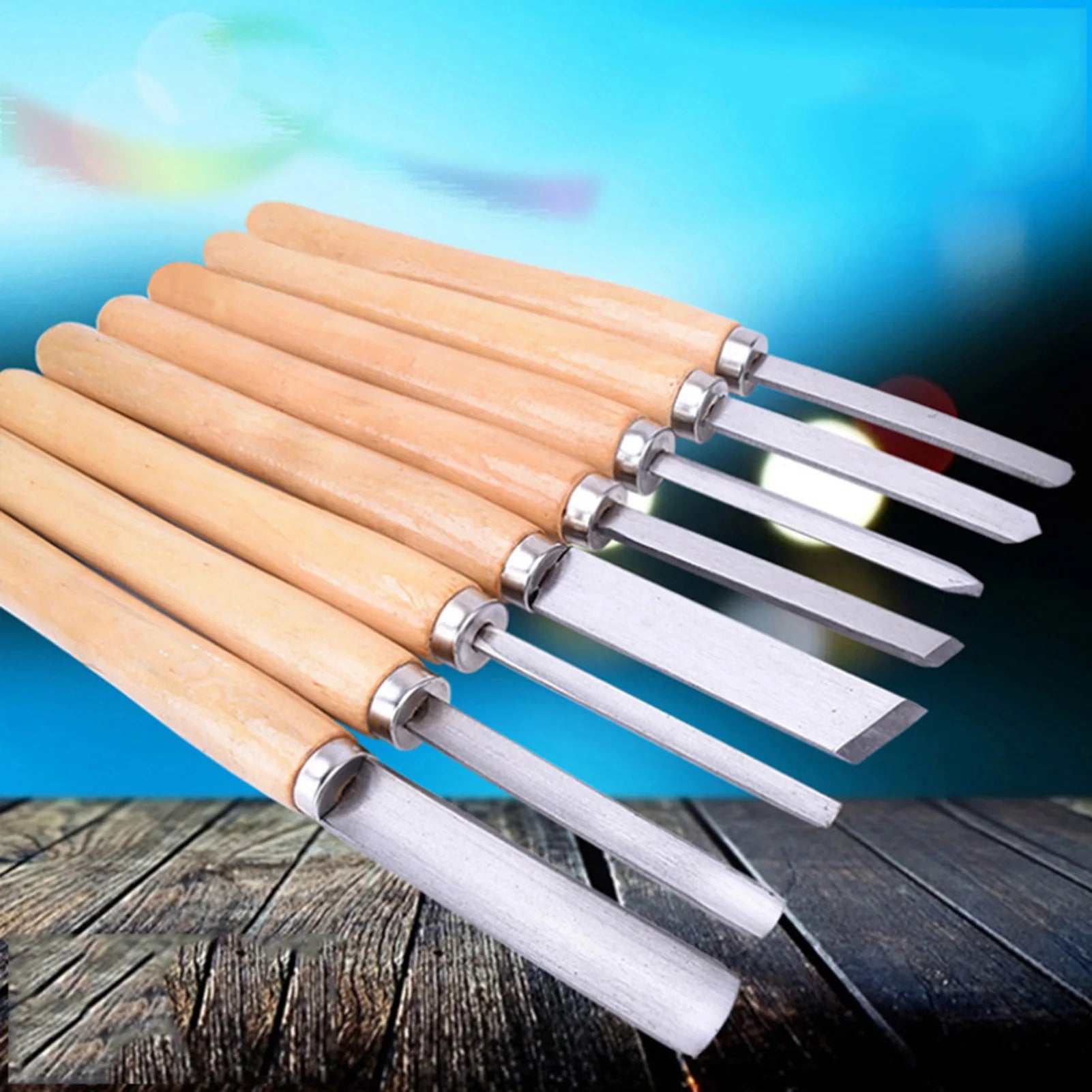 Wooden Handled Chisel Set