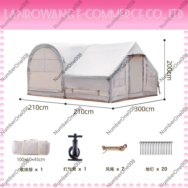 Inflatable Camping Tent Large Space, Automatic Instant Setup
