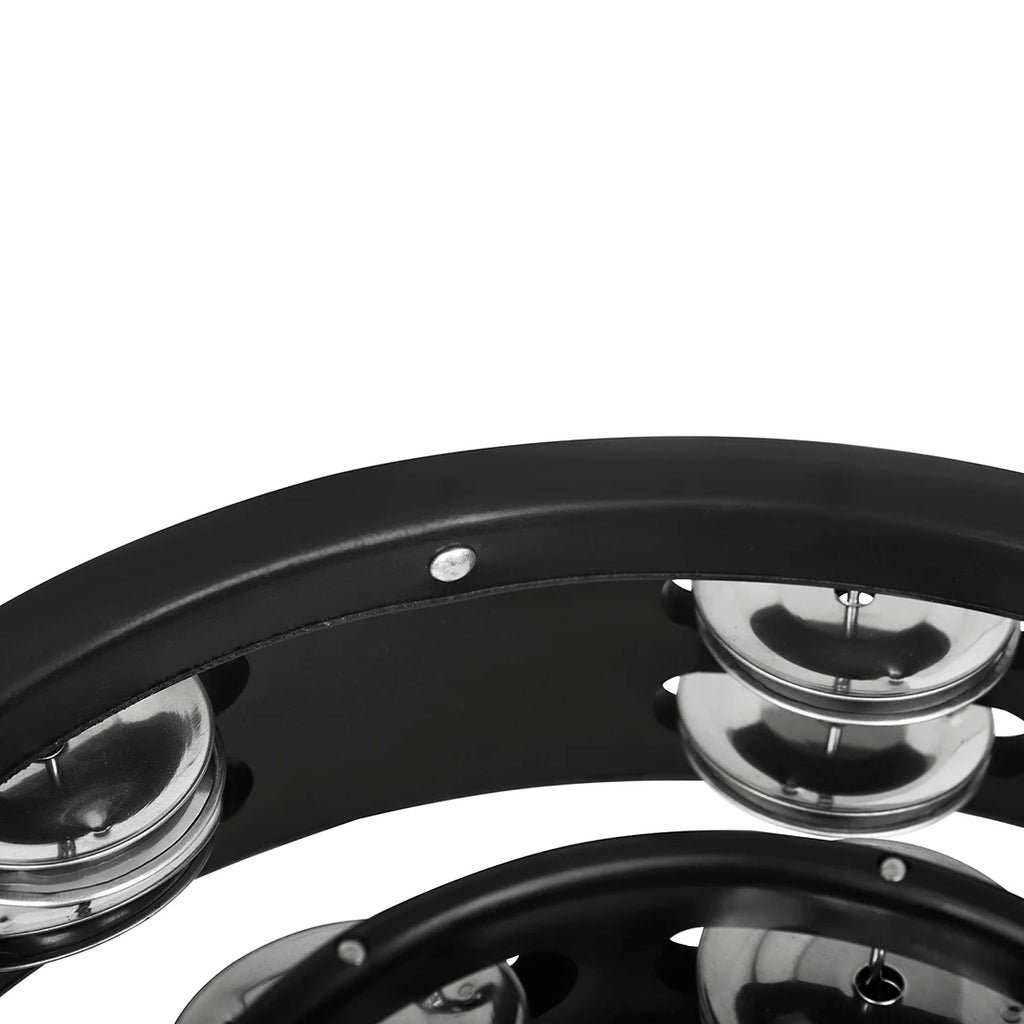 Drum Circle Double Row Rattle Drum Rings Tambourine