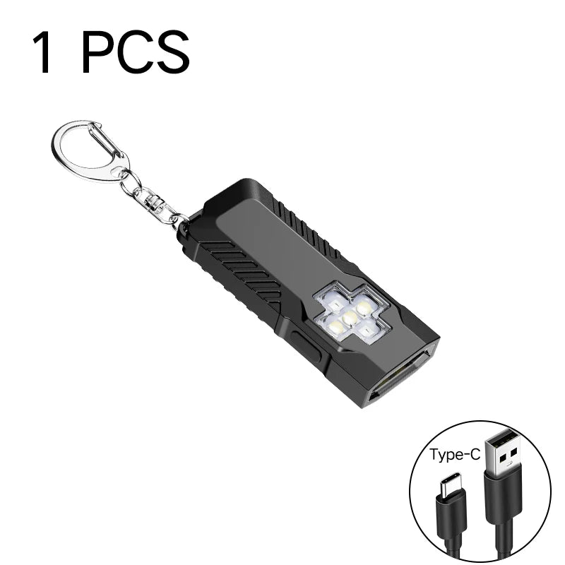 Security flashing mini Multi-use emergency EDC flashlight