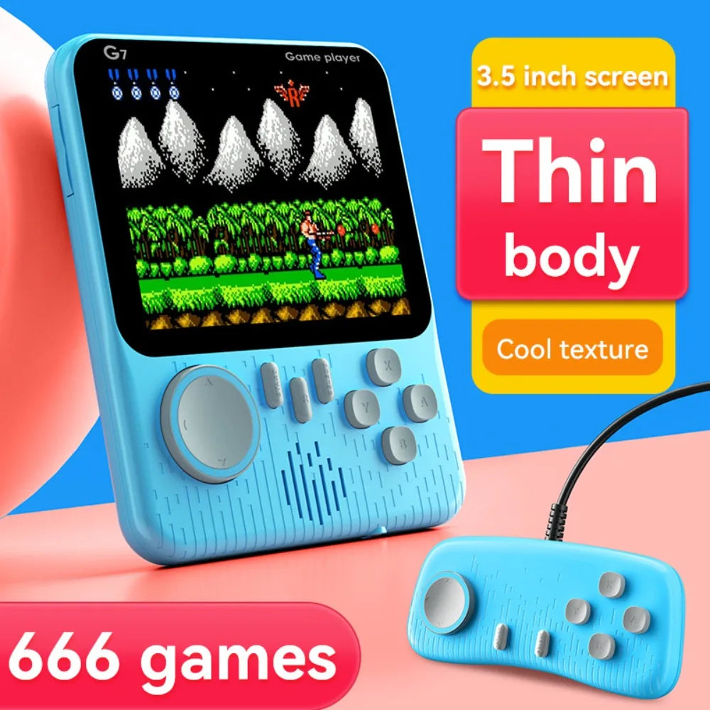 G7 Retro Handheld Game Console, 3.5-Inch LCD