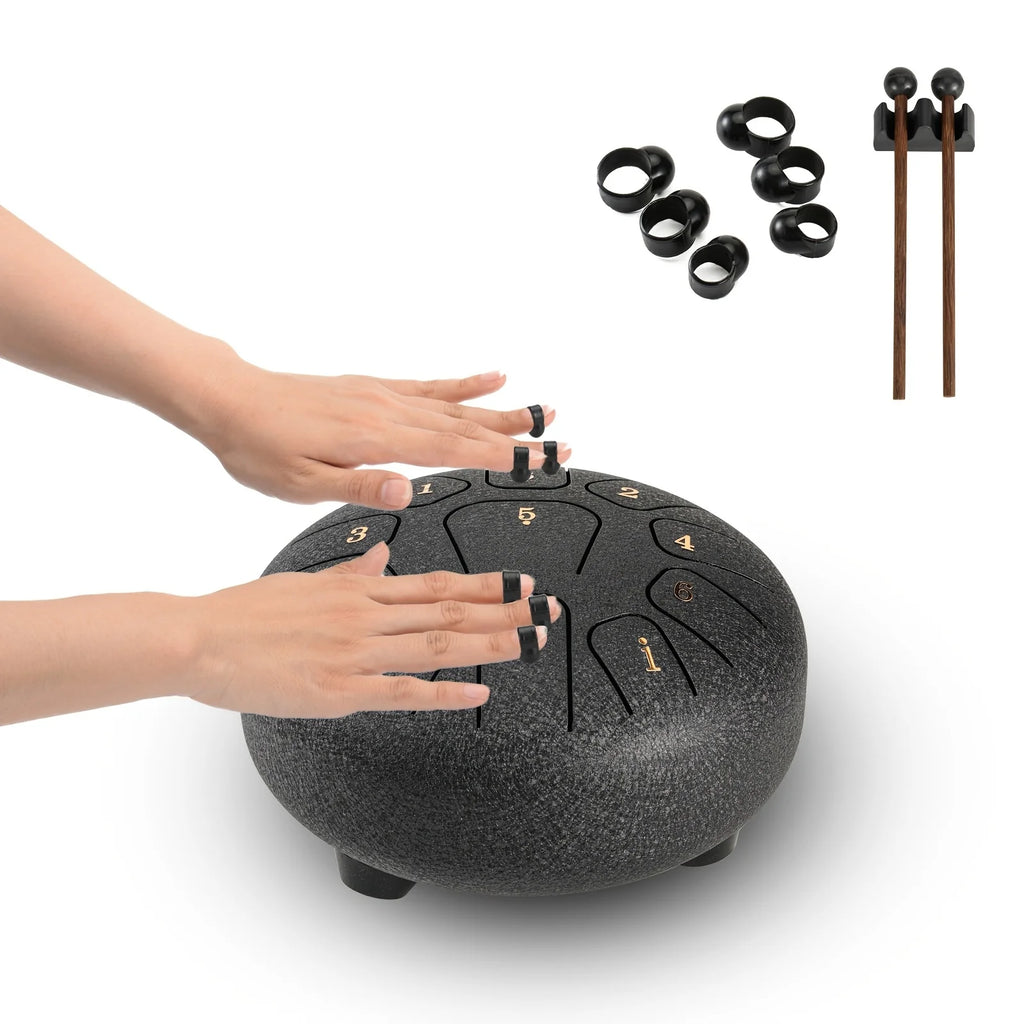 Miwayer 6" Glucophone Pro Kit | 11-Note Steel Tongue Drum Sound