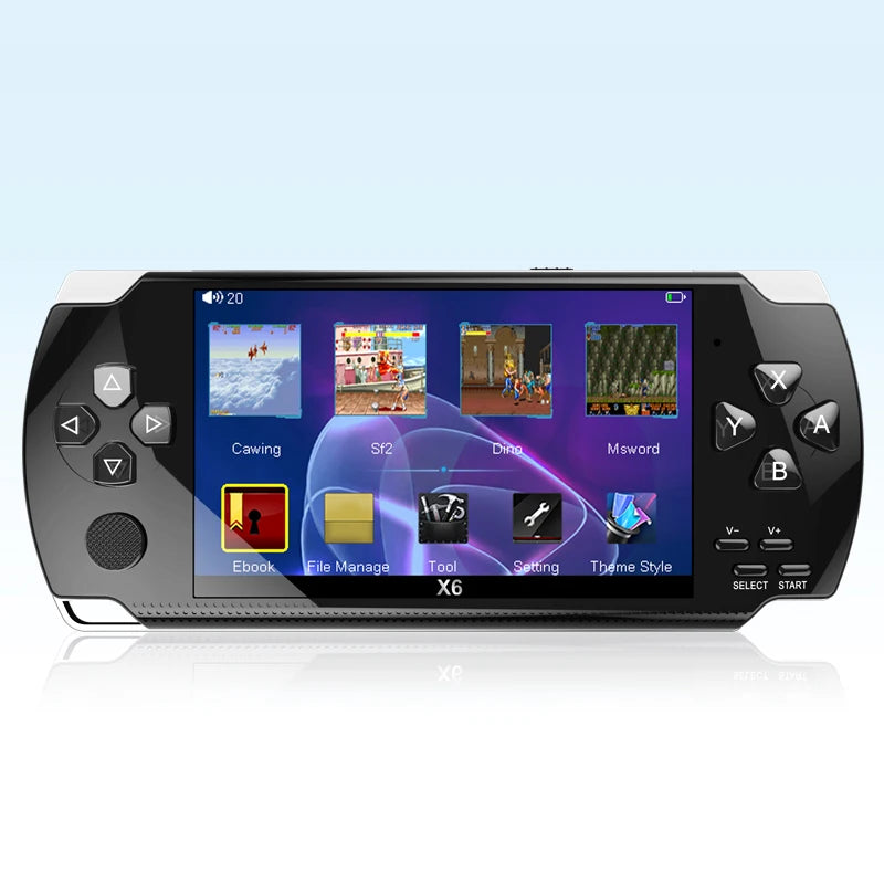 4.3 inch Retro Gaming X6 Portable Game Console