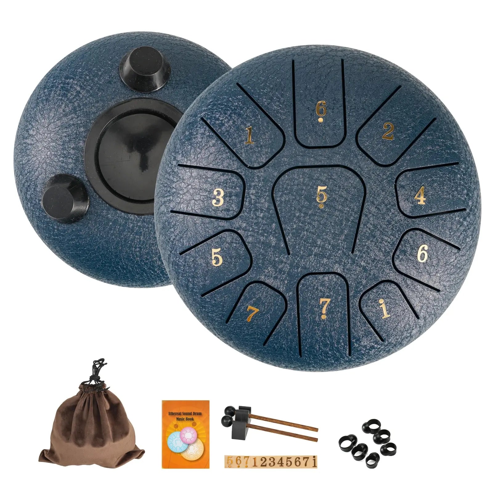 Miwayer 6" Glucophone Pro Kit | 11-Note Steel Tongue Drum Sound