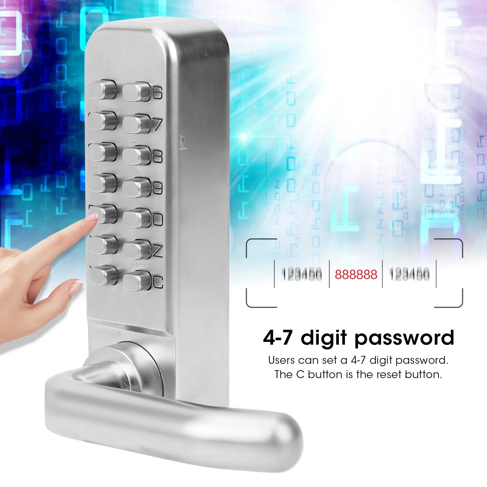 Home Security Device Keyless Entry Smart Mechanical Door Lock