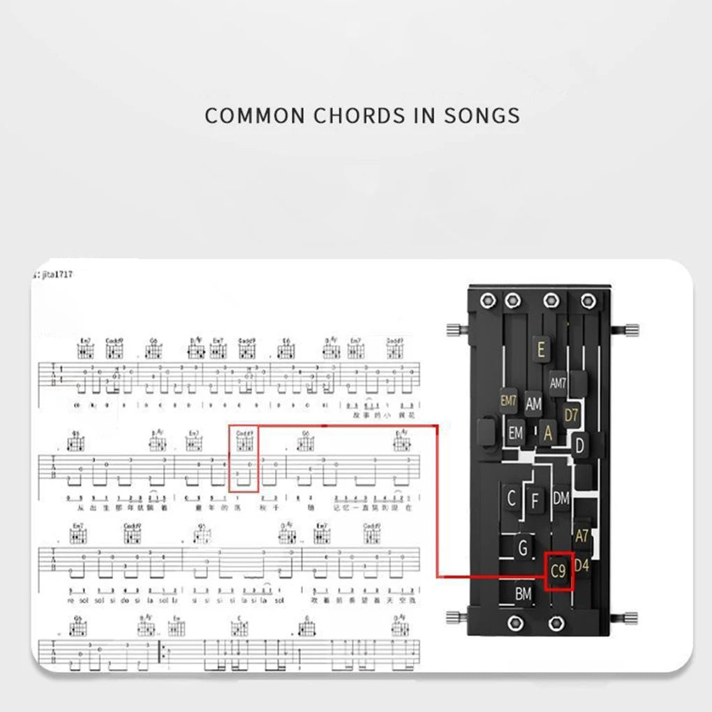 Guitar Aid Chords,Portable Guitar Learning System
