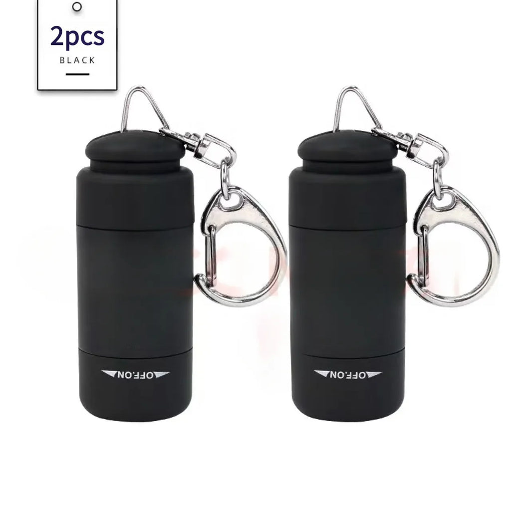 Led micro USB rechargeable keychain flashlight