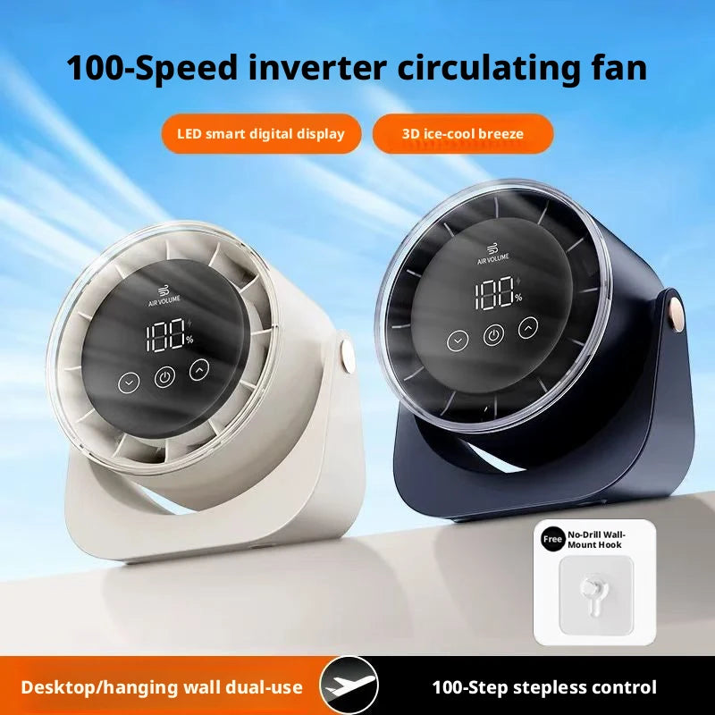 Desk Fan with Digital Display