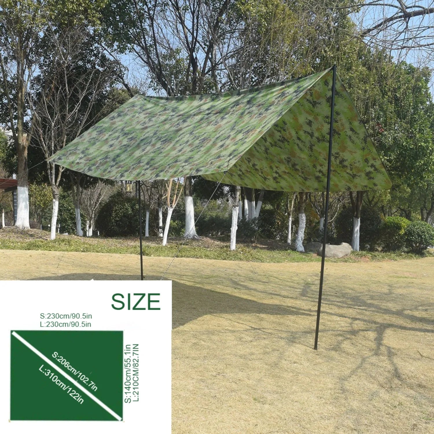 Camping square canopy