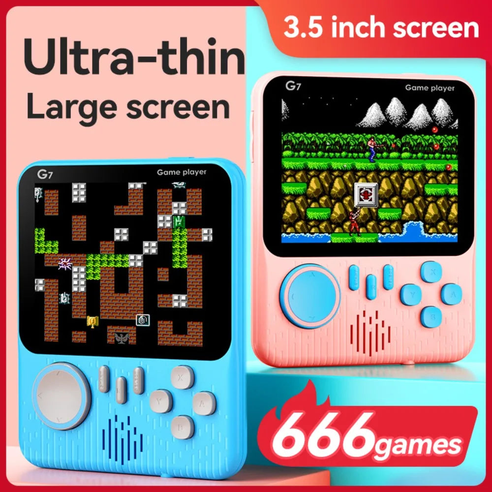 G7 Retro Handheld Game Console, 3.5-Inch LCD