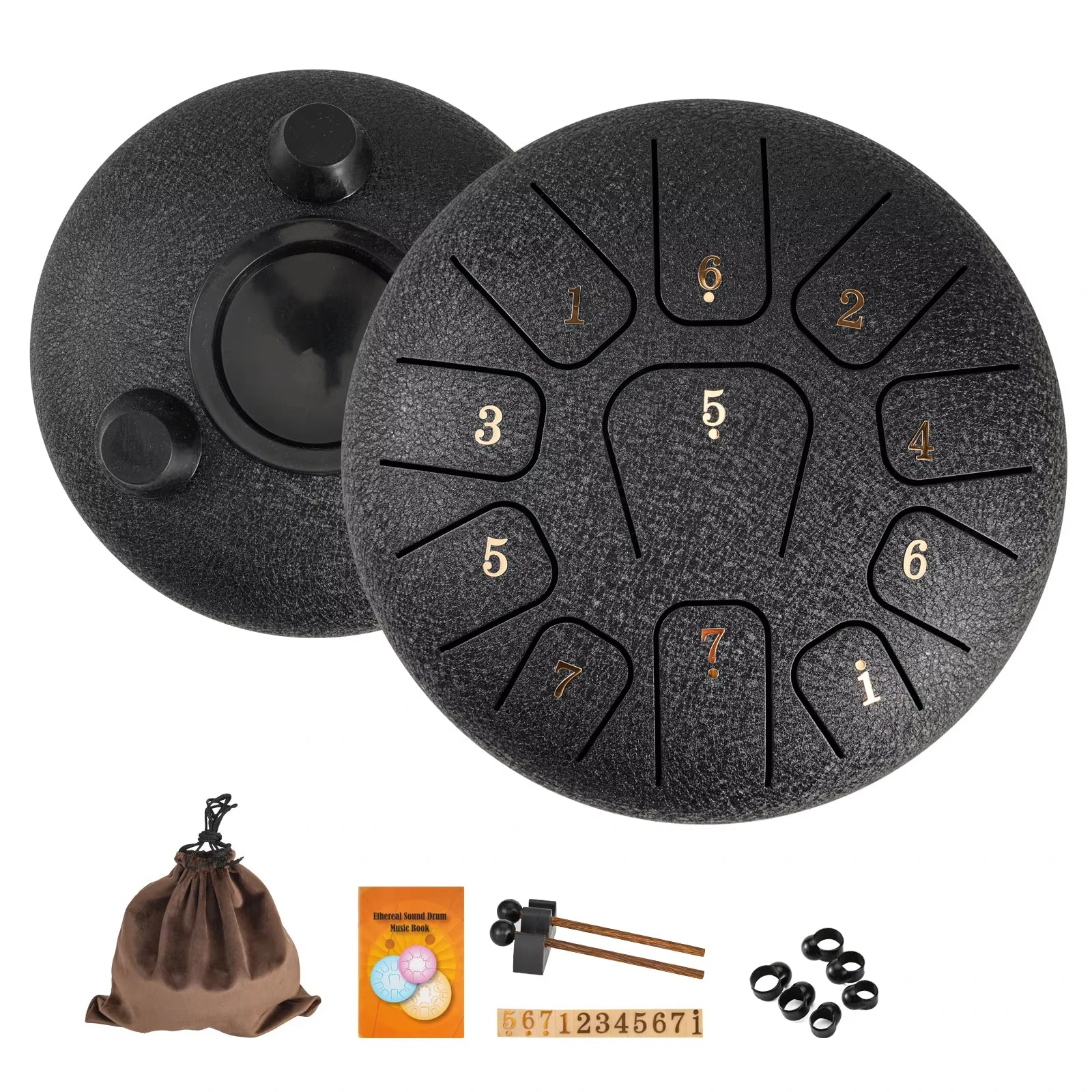 Miwayer 6" Glucophone Pro Kit | 11-Note Steel Tongue Drum Sound